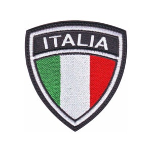 Italy Crest Flag Embroidered Patch