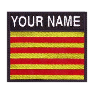 Catalunya Spain Personalized Badge Flag Embroidered  Patch