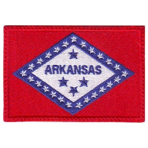 Arkansas Flag Embroidered Patch