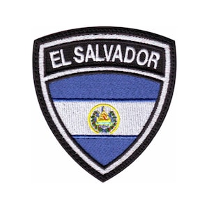 El Salvador Crest Flag Embroidered Patch