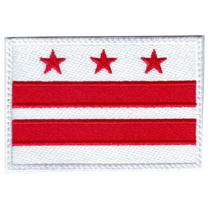 Washington D.C. Flag Embroidered Patch