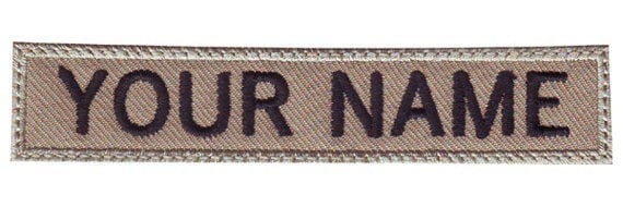 Name Tag Patch 2 PCS Custom Embroidered Name Patches - Personalized ...