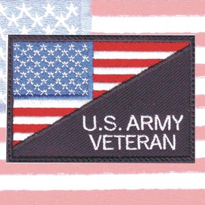 US Army Flag Embroidered Patch Veteran USA