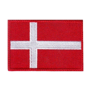 Denmark Flag Embroidered Patch