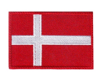 Toppa ricamata con bandiera della Danimarca