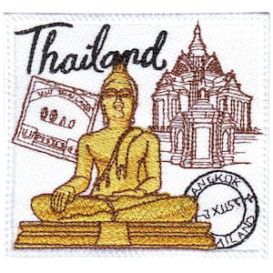 Thailand Stamp Embroidered Patch