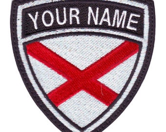 Bandiera dell'Alabama Stemma personalizzato Nome della bandiera Patch ricamata