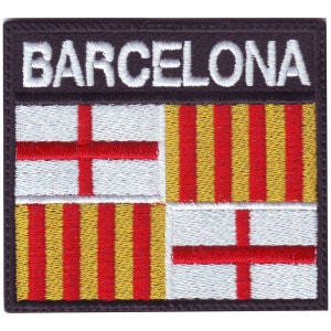 Barcelona Spain Badge Flag Embroidered  Patch