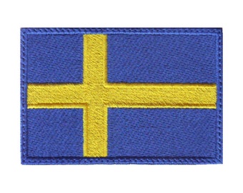 Toppa ricamata con bandiera svedese