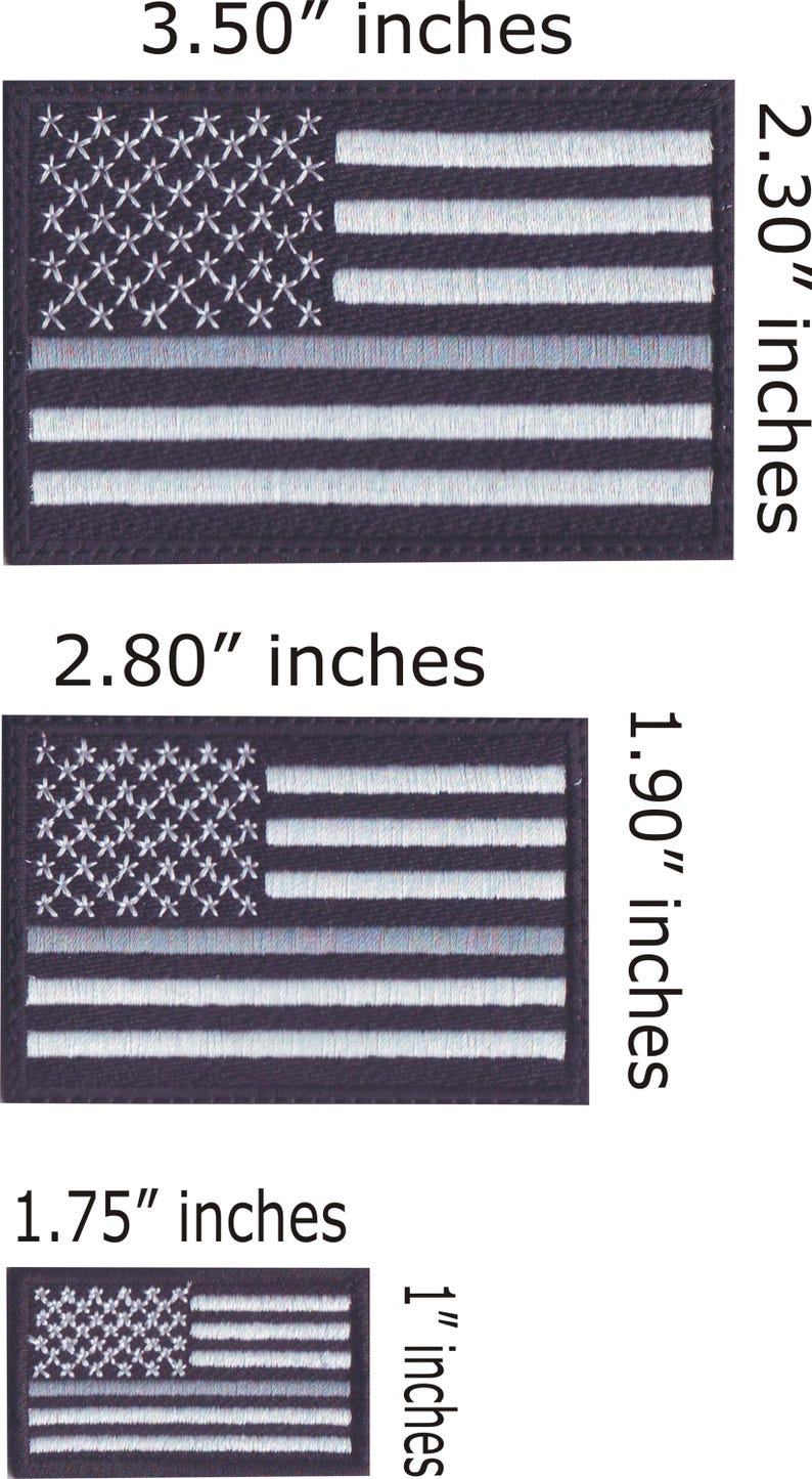 USA Silver Thin Line Flag Embroidered Patch Corrections Officers - Etsy