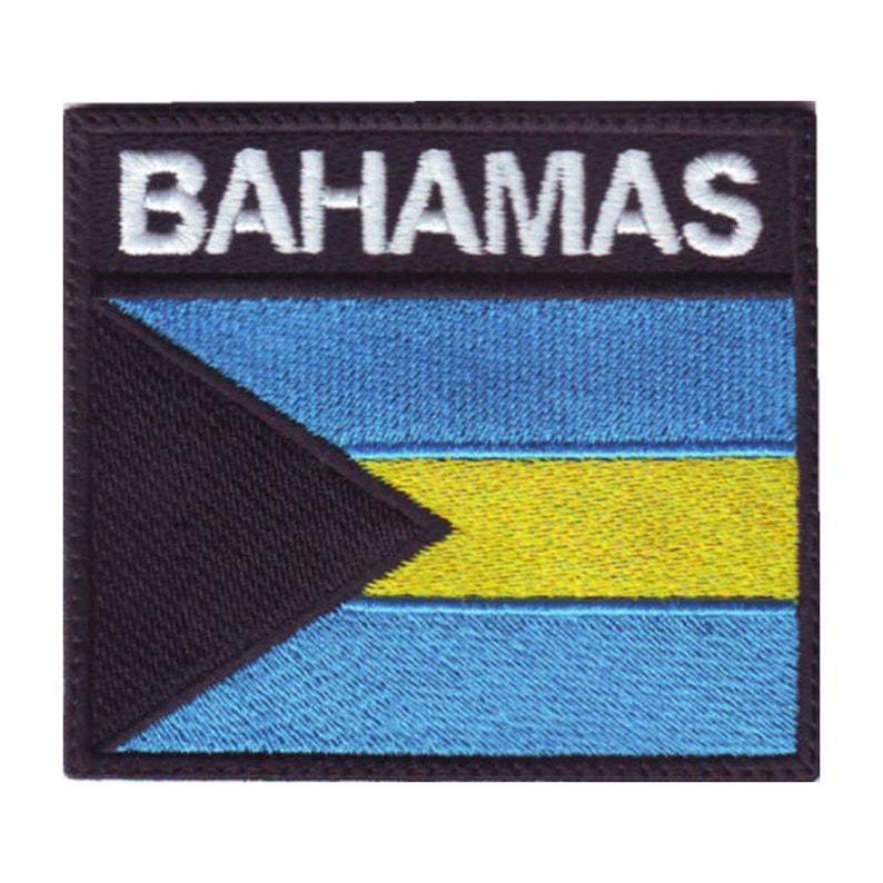 Bahamas Badge Flag Embroidered Patch - Etsy