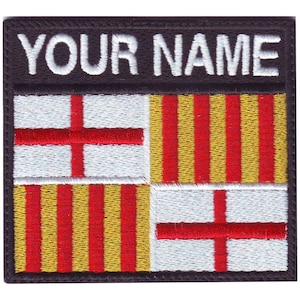 Barcelona Spain Personalized Badge Flag Embroidered  Patch
