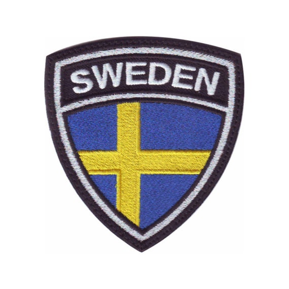 Icona Rotonda Con La Bandiera Della Svezia Illustrazione di Stock
