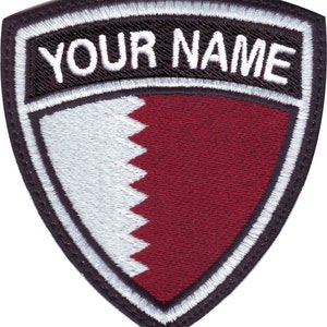 Patch ricamata con stemma personalizzato della bandiera del Qatar