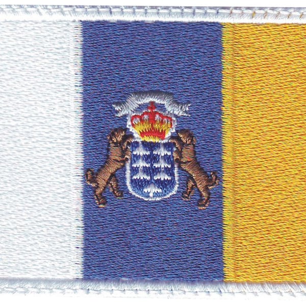 Canary Islands Flag Embroidered Patch