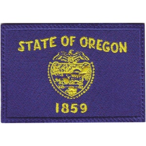 Oregon Flag Embroidered Patch
