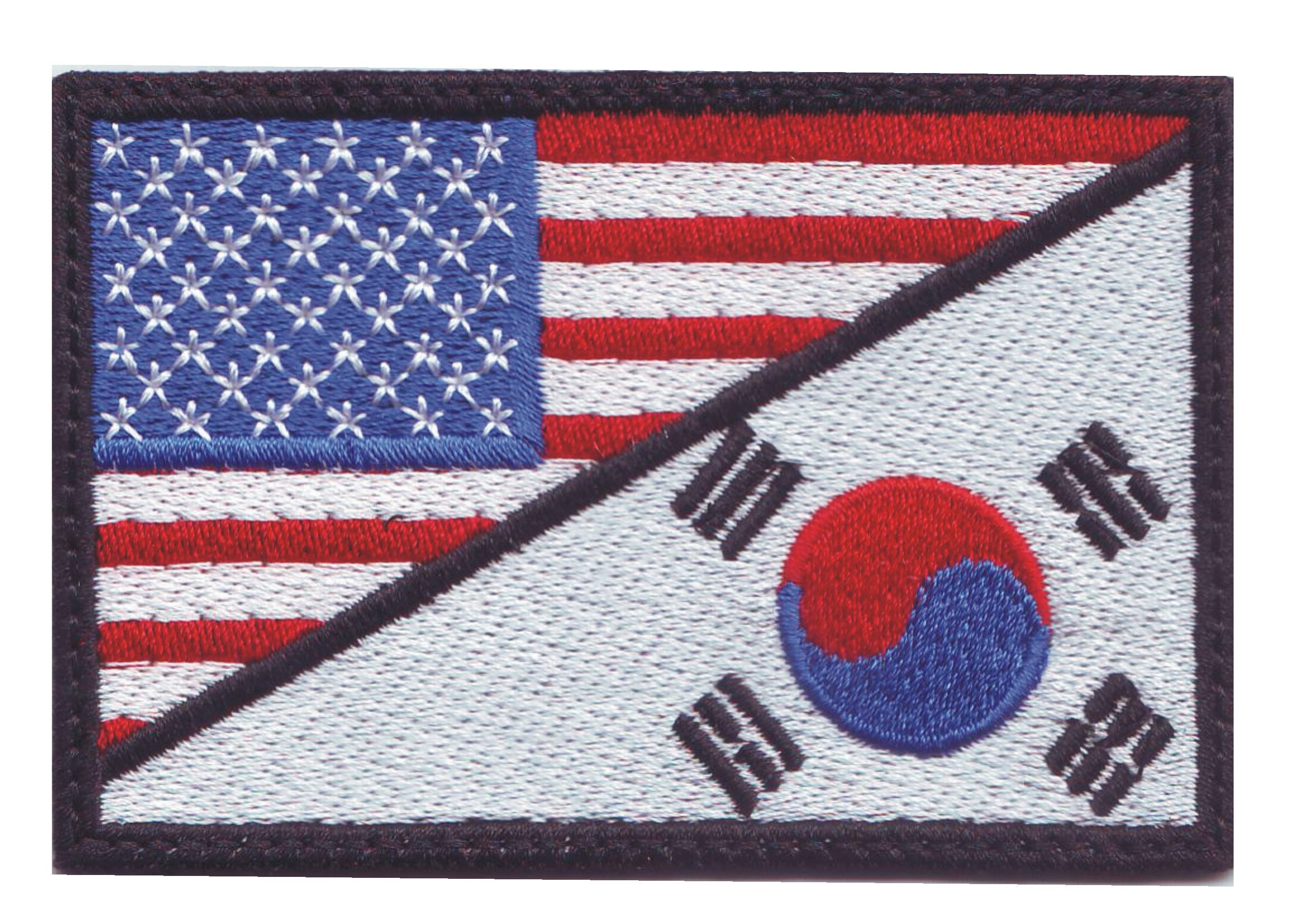 South Korea Flag iron on Embroidered Iron on Sew on Patch For