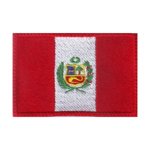 Peru Flag Embroidered Patch