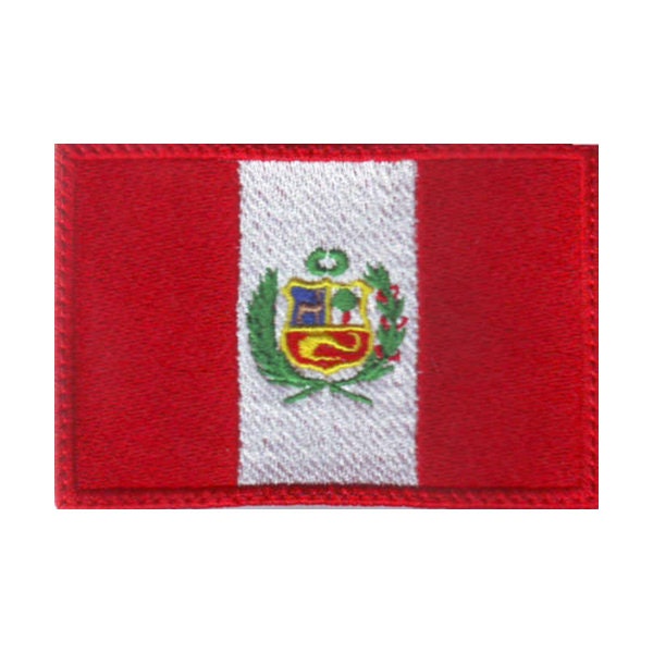 Peru Flag Embroidered Patch