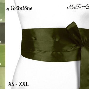 Olive Green Obi Belt - Etsy Ireland display picture 1