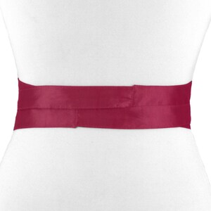 Taffeta belt, wide belt, tie belt, waist belt, festive, pink, obi pink, pink obi, fabric belt, taffeta, XS, S, M, L, XL, XXL, bow image 7