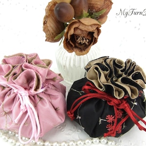 Schmucksäckchen, Schmuckbeutel, Schmuck Behälter, Schmuck Organizer, Schmuck Tasche, Geschenk Muttertag, Geschenk für Mutter, Aufbewahrung