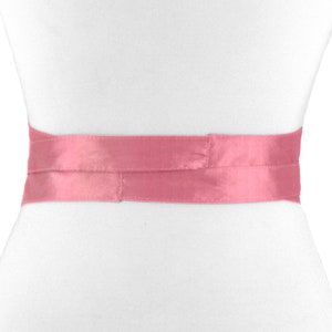 Taffeta belt, wide belt, tie belt, waist belt, festive, pink, obi pink, pink obi, fabric belt, taffeta, XS, S, M, L, XL, XXL, bow image 5