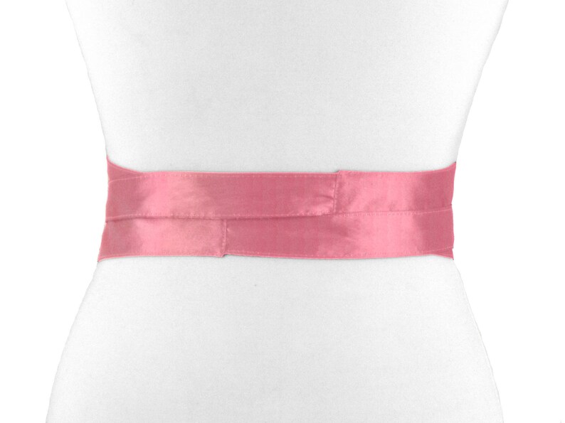 Taffeta belt, wide belt, tie belt, waist belt, festive, pink, obi pink, pink obi, fabric belt, taffeta, XS, S, M, L, XL, XXL, bow image 5