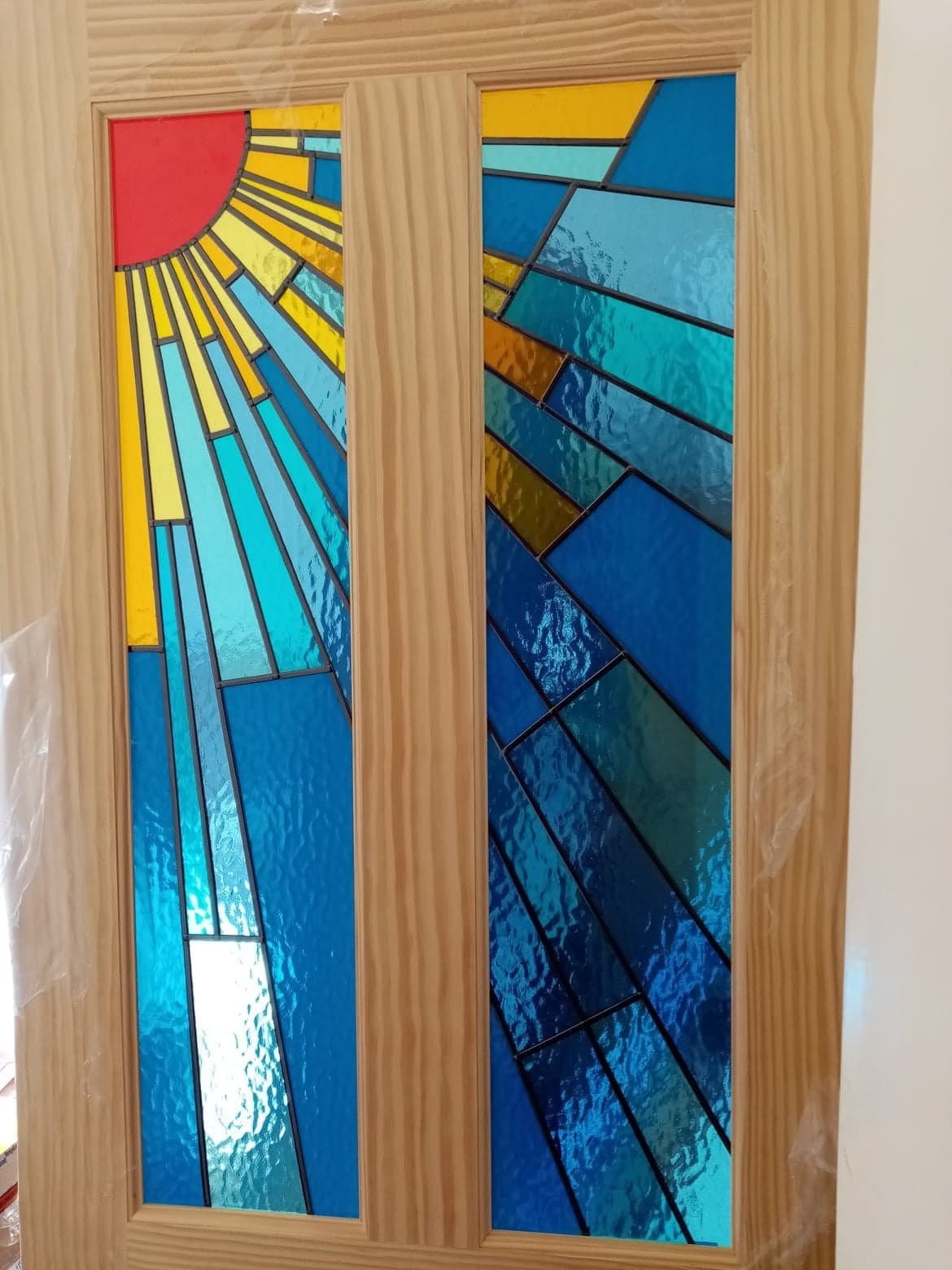 Stained glass 2024 interior door