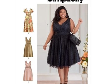 Simplicity Sewing Pattern S9476 Women's Dresses, sizes (18W-24W)