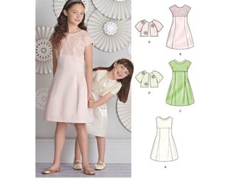 Simplicity Pattern 8271 Child's and Girls' Dress and Jacket, size (3-6)