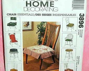 McCall's Home Decorating Pattern - 3896 - Chair Essentials - Factory Fold, Uncut Pattern