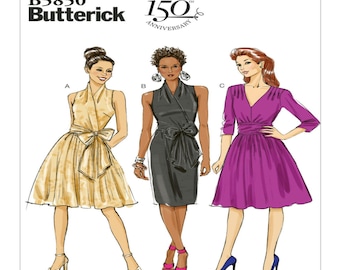 Butterick Sewing Pattern B5850 Misses' Dress, size B5 (8-10-12-14-16)