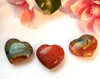 Self Love /& Care Witchy Decor Pagan Altar Meditation Room Gift Healing Crystals Carved Pocket Worry Stone Septarian Heart Carving