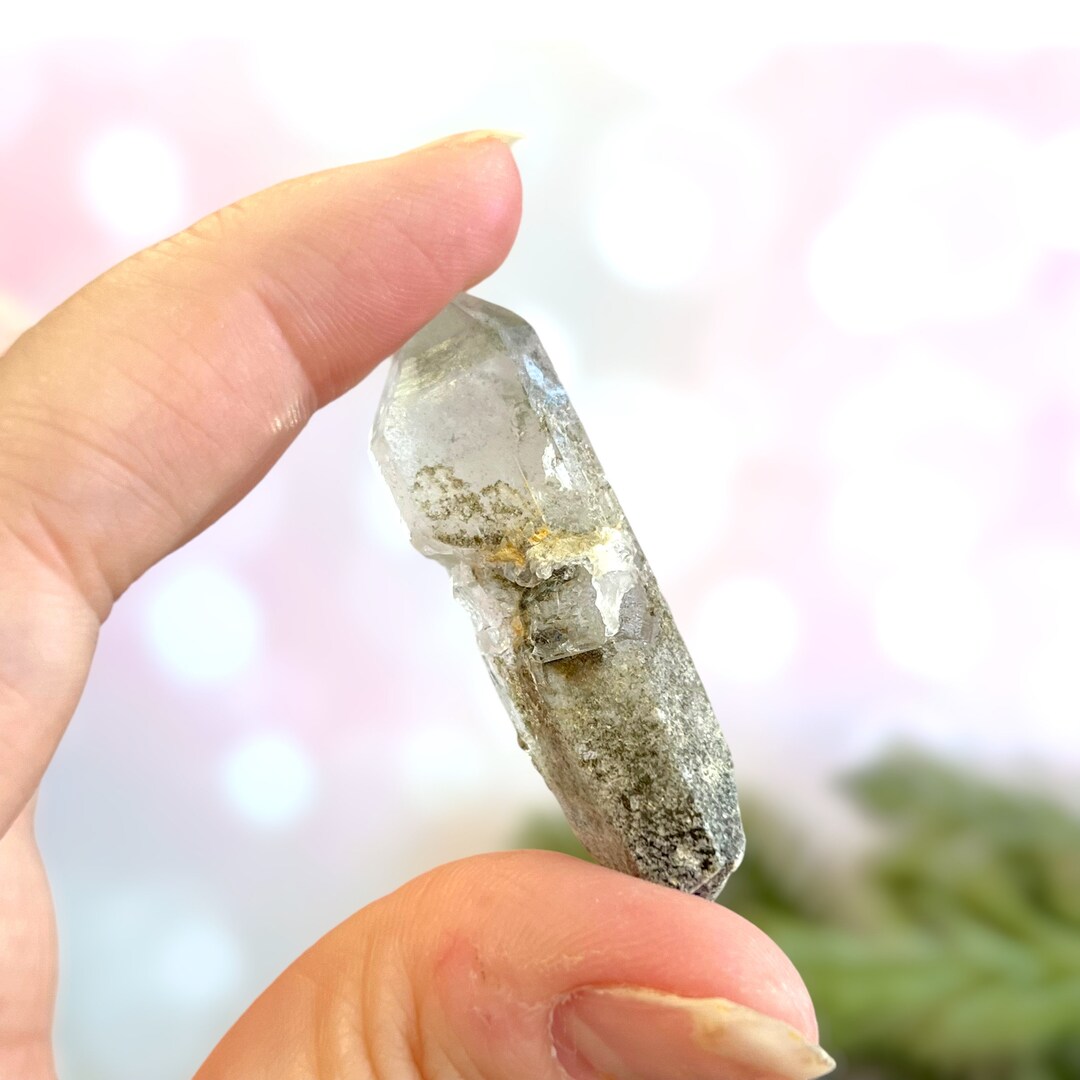 Key Quartz Point Lodolite Starbrary Garden Quartz Natural Crystal Key Quartz Astral ...