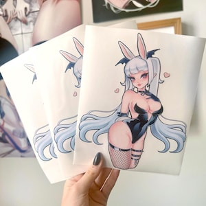 Latex Bunny Girl anime girl sticker decal