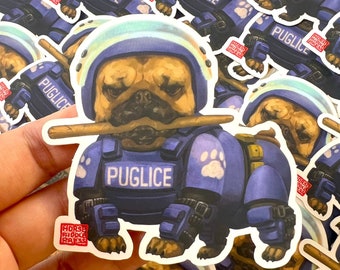 Puglice_pug_dog_doglover_puglover_dogart_pugart_vinyl_vinylsticker_sticker_originalsticker_originalart