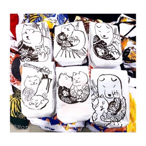 Goodie bags with random doodle _goodie bag_shirts_horsefiddlepress_ink_drawing_doodle_ink