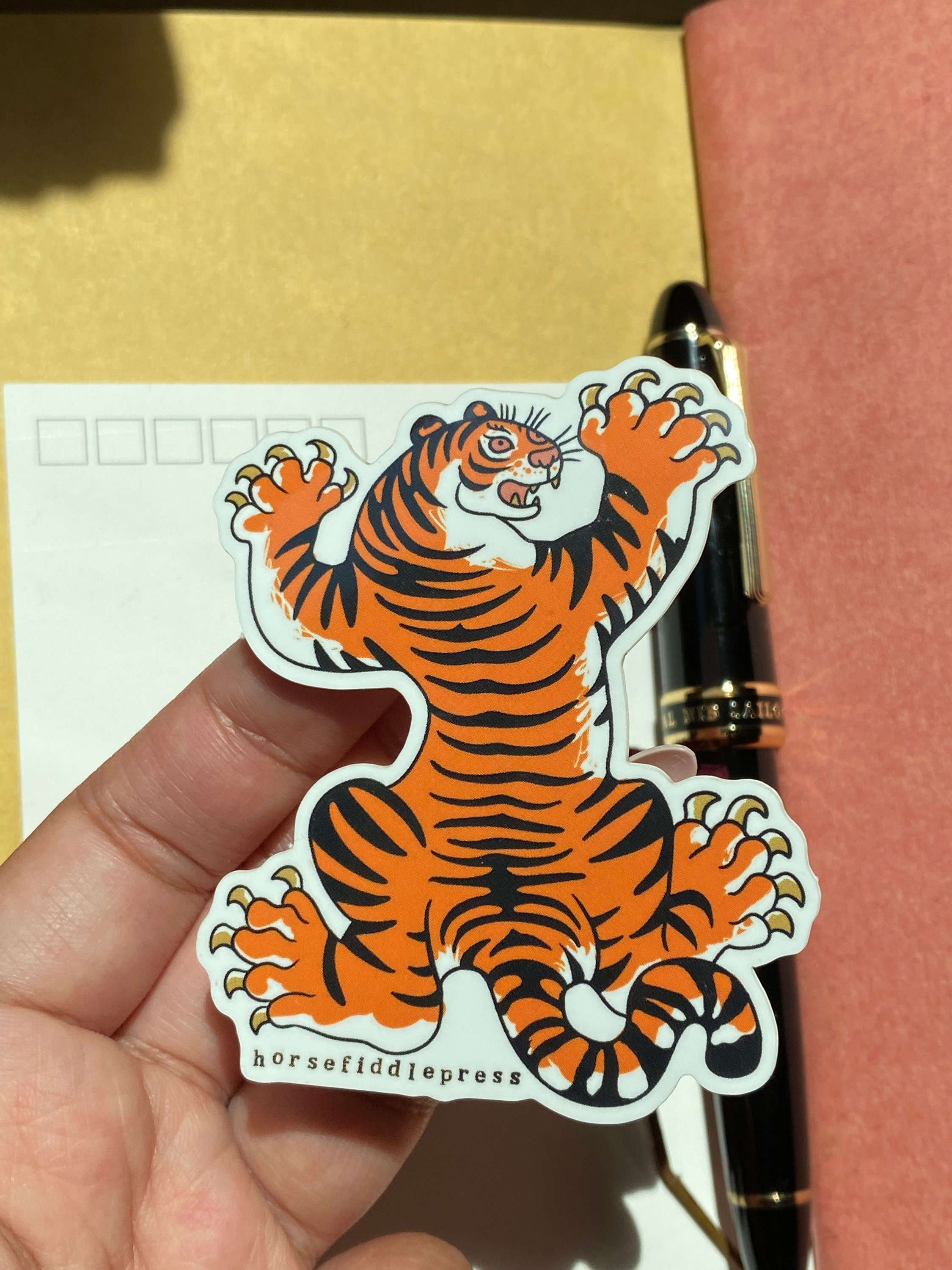 Tigerman Sticker Tiger Vinyl Sticker - Etsy