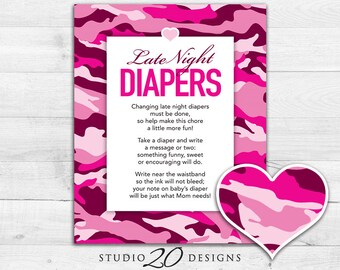 Camouflage Diaper Etsy