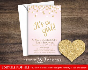 glitter invitation etsy