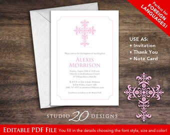 baptism invitations etsy