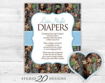 Camouflage Diaper Etsy