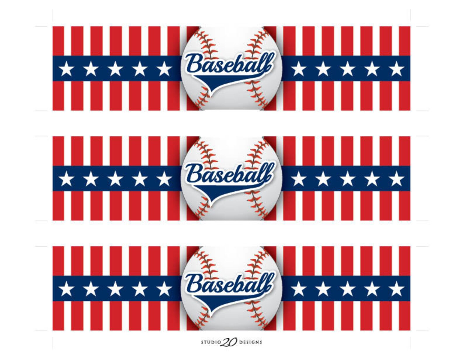 Instant Download Baseball Bottle Labels Printable Baseball - Etsy