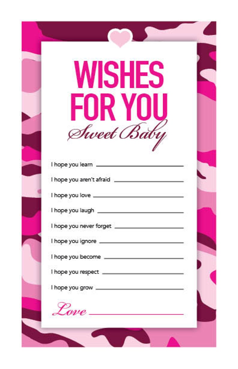 Instant Download Hot Pink Camo Baby Shower Games Pack - Etsy