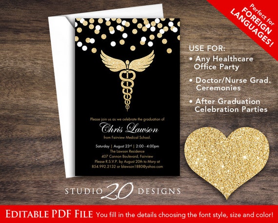 instant download black gold glitter nursing graduation etsy