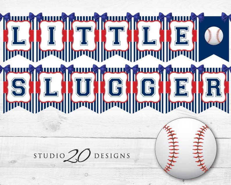 Instant Download Baseball Baby Shower Banner Baseball Bunting Etsy