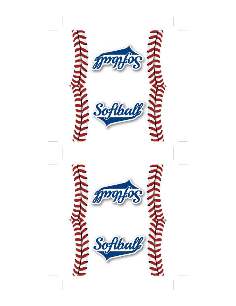 Instant Download Baseball Treat Bag Toppers Printable - Etsy