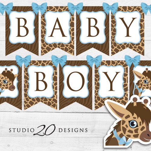 Instant Download Yellow Giraffe Baby Shower Bingo Game Brown | Etsy
