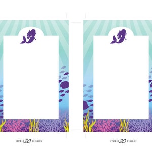 Little Mermaid Invitations Editable Pdf, Instant Download DIY 4x6 ...